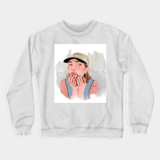 Hailey Bieber FANART Crewneck Sweatshirt